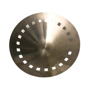 Image Imports Serving Fruit Bread Pierced Bowl Round Stainless Steel